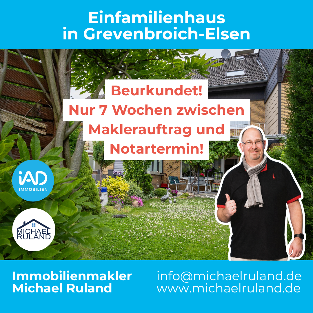 Einfamilienhaus in Grevenbroich Elsen verkauft durch Michael Ruland Einfamilienhaus in Grevenbroich Elsen verkauft durch Michael Ruland