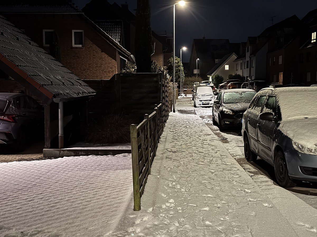 Schnee in Grevenbroich