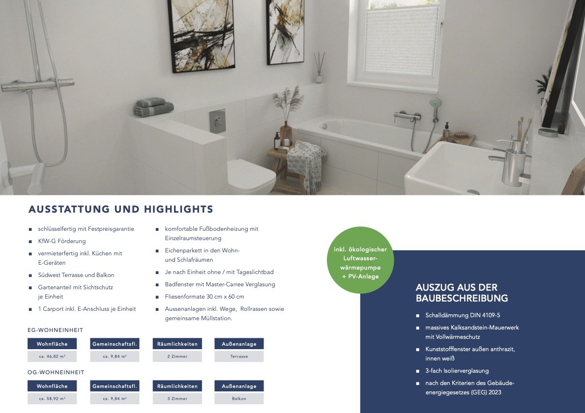 Neubau Crailsheim Wohnungen Highlight