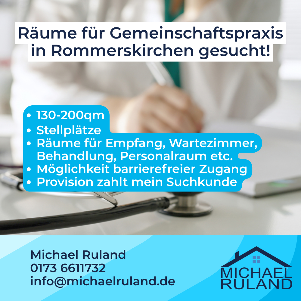 Praxis-Immobilie in Rommerskirchen gesucht
