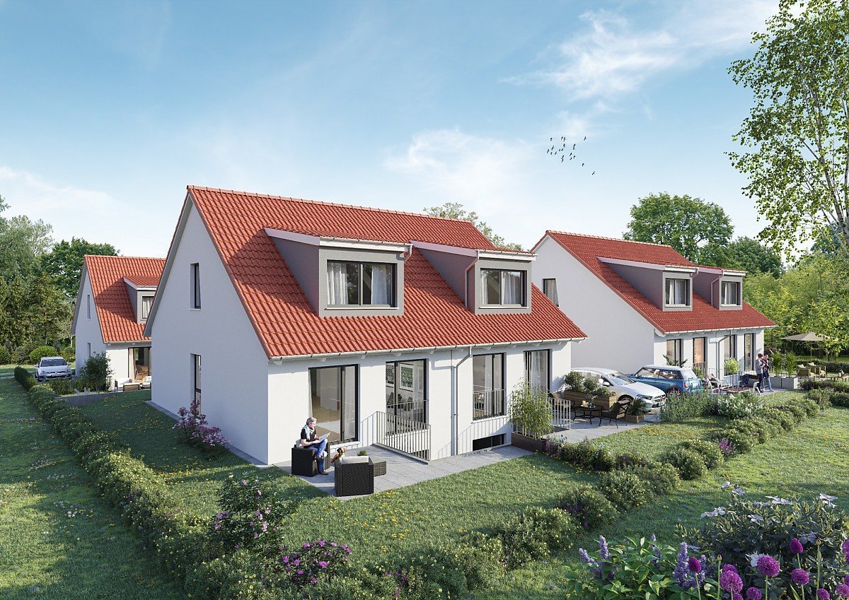 neubauprojekt arberg industriestrasse gartenansicht