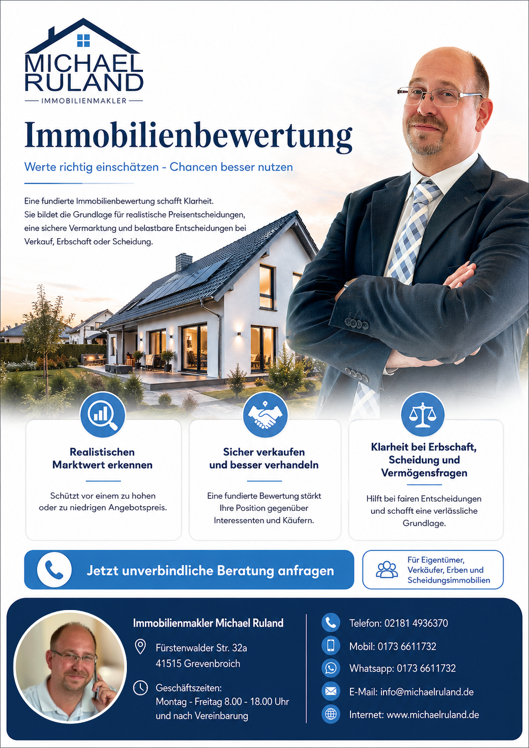 Immobilienbewertung One Pager