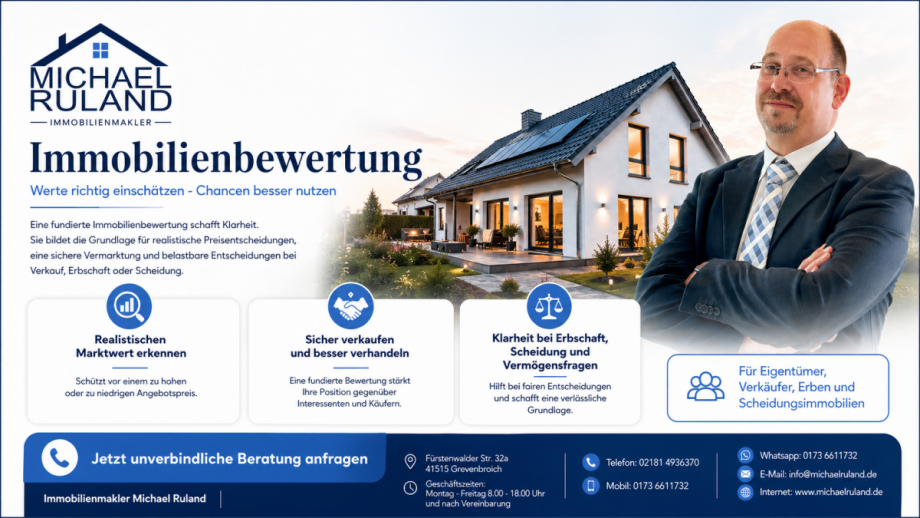 Immobilienbewertung Einfamilienhaus Grevenbroich